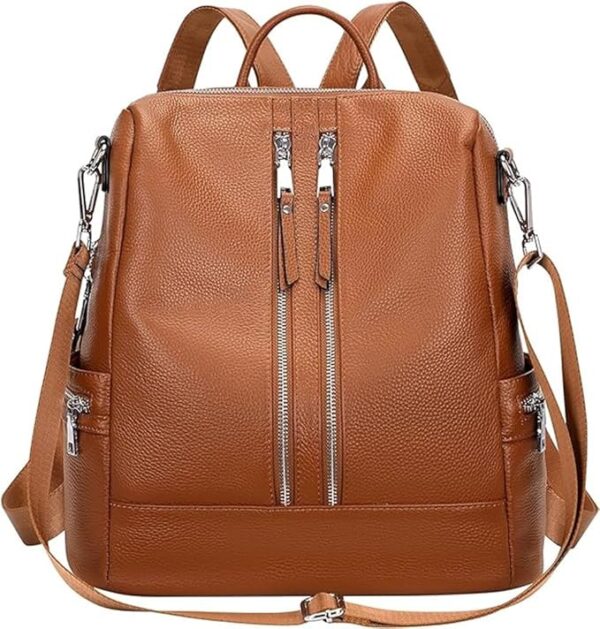 Stylish Vegan Leather Backpack – College Backpack for Everyday Use